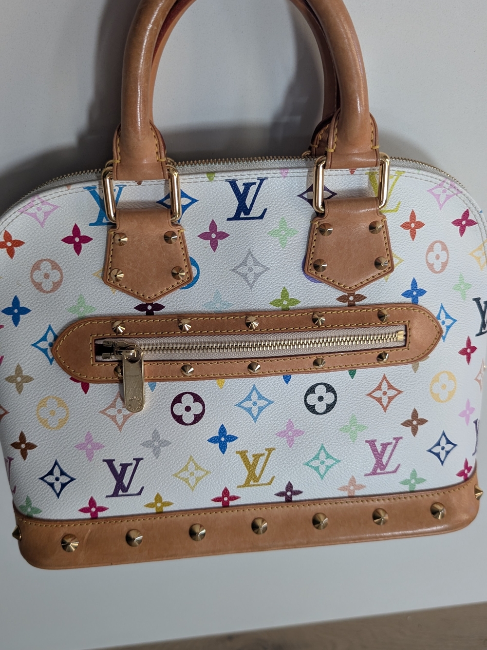 Louis Vuitton Multicolor Monogram Alma BB - White/Tan - Picture 4 of 10